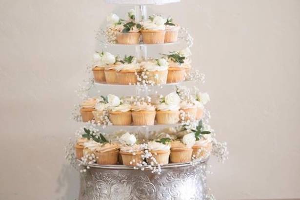 Cupcake wedding tower