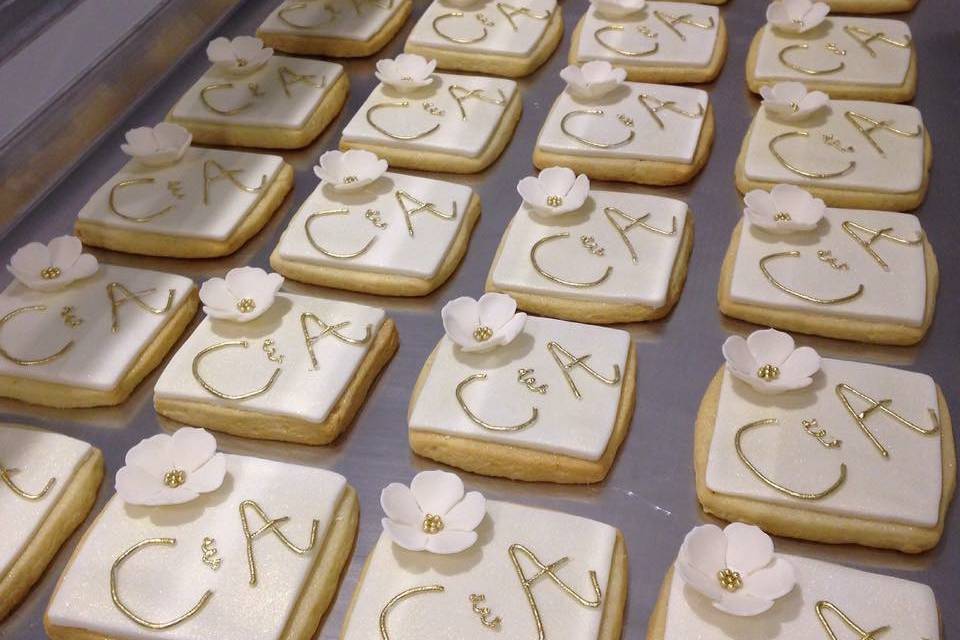 Wedding sugar cookies