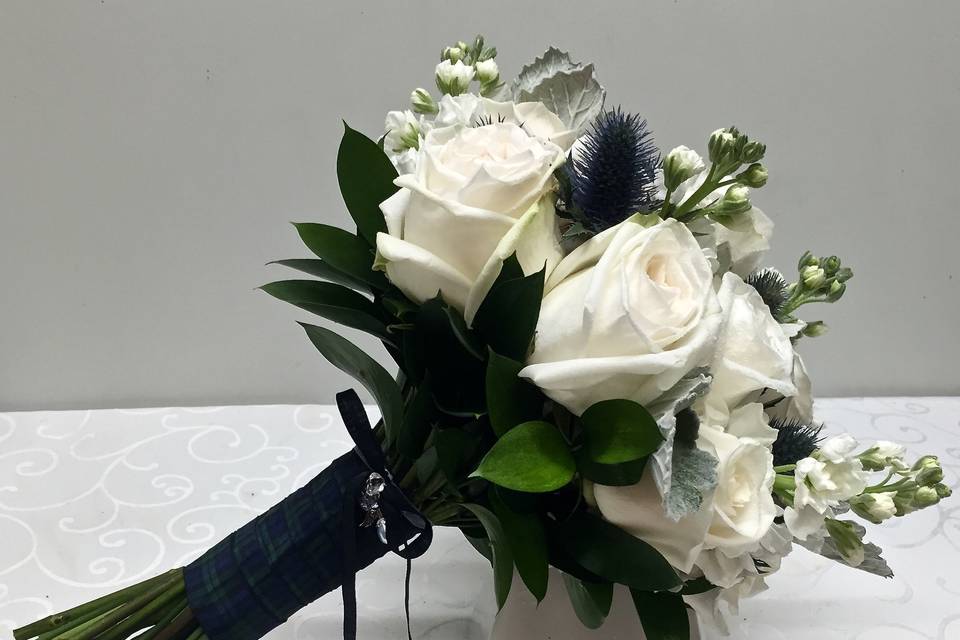 Scottish flair bridal bouquet