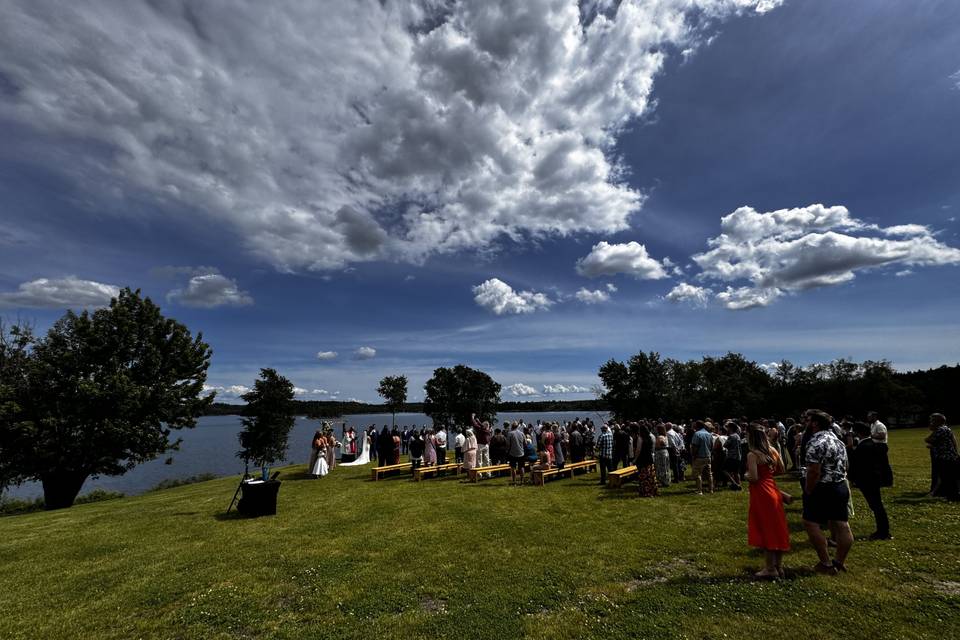 Lake Front Wedding