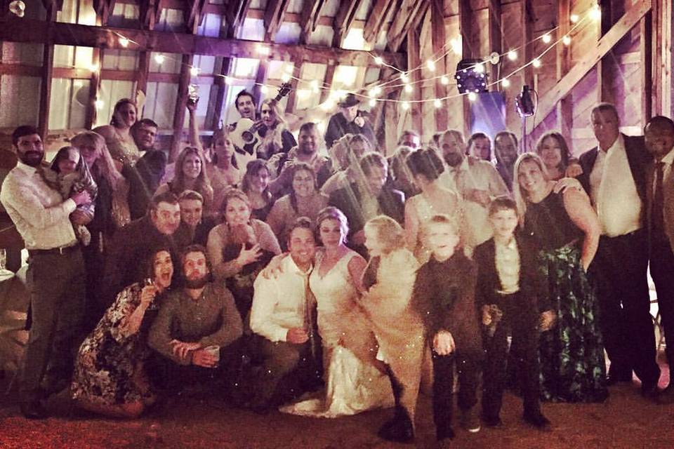 Group wedding photo