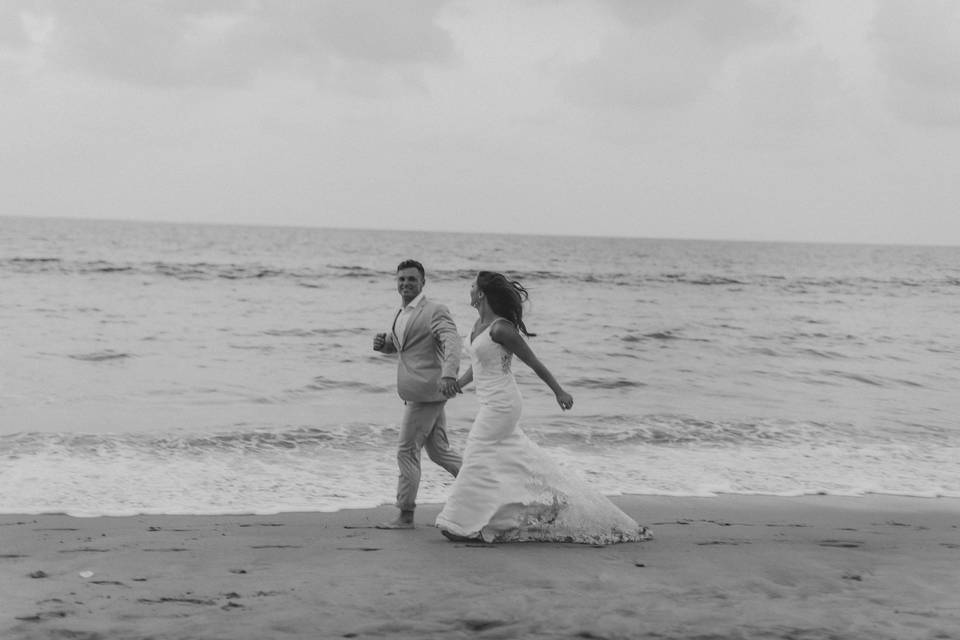 Beach couple