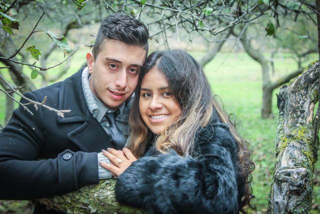 Engagement at vineyard