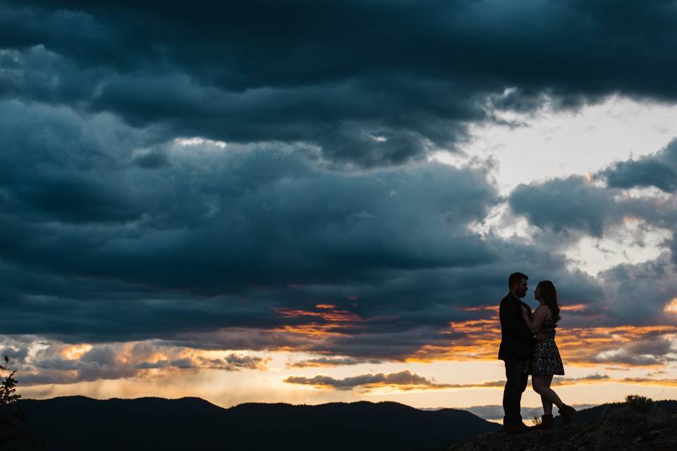 Sunset photo engagement