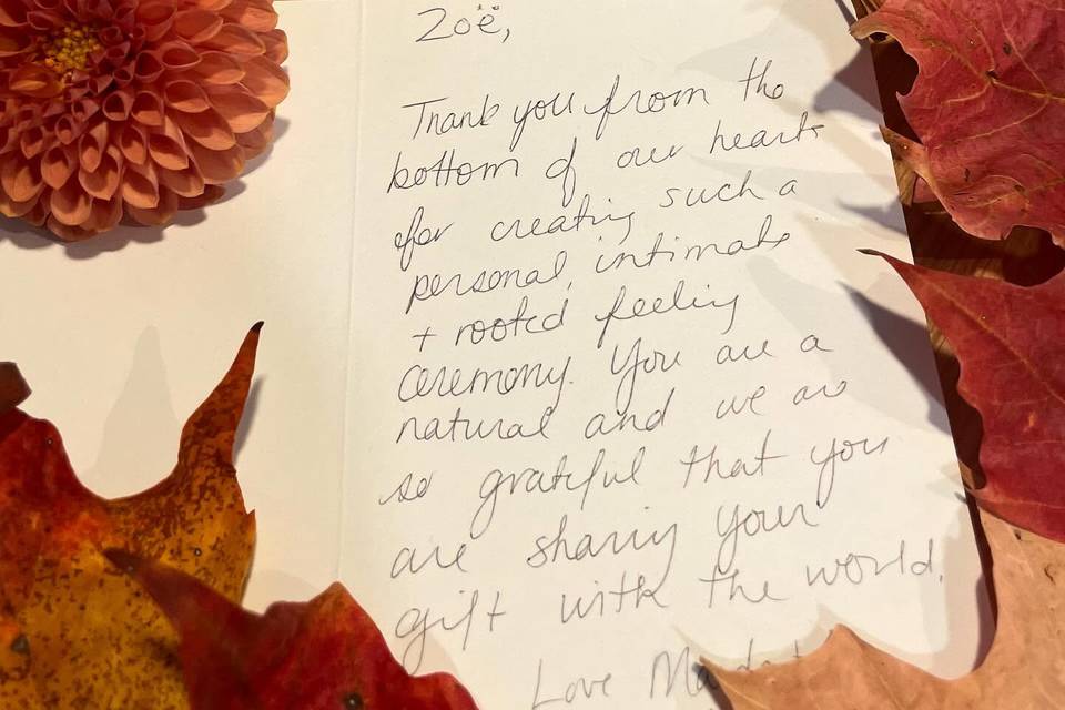 Kind words
