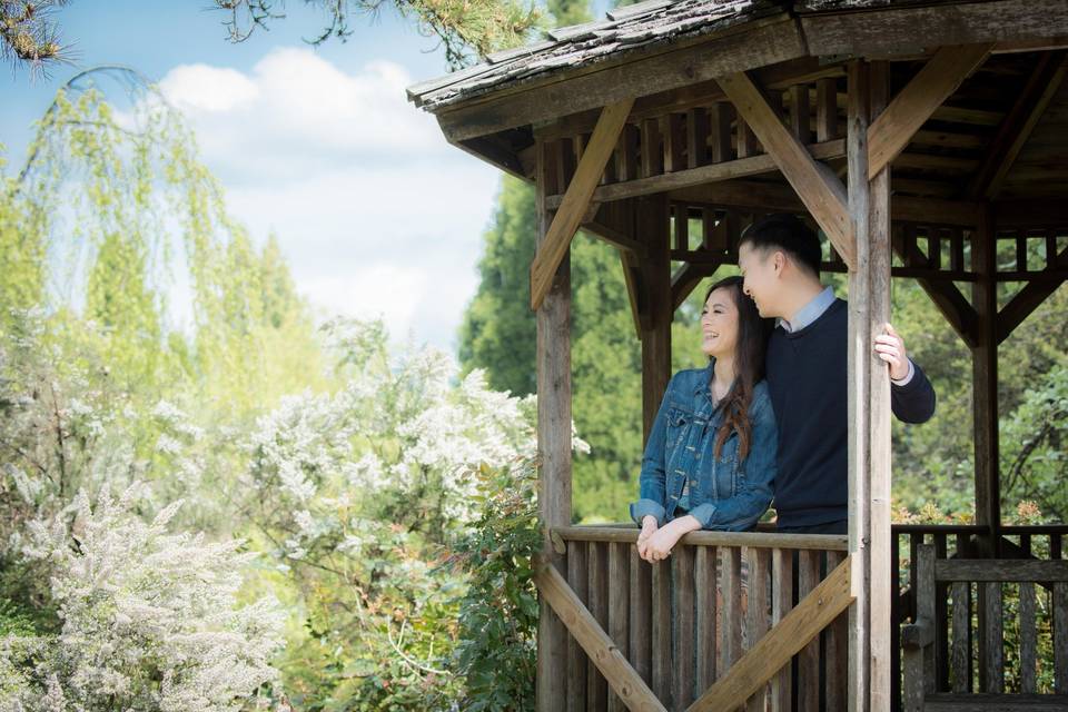 Engagement at VanDusen Garden