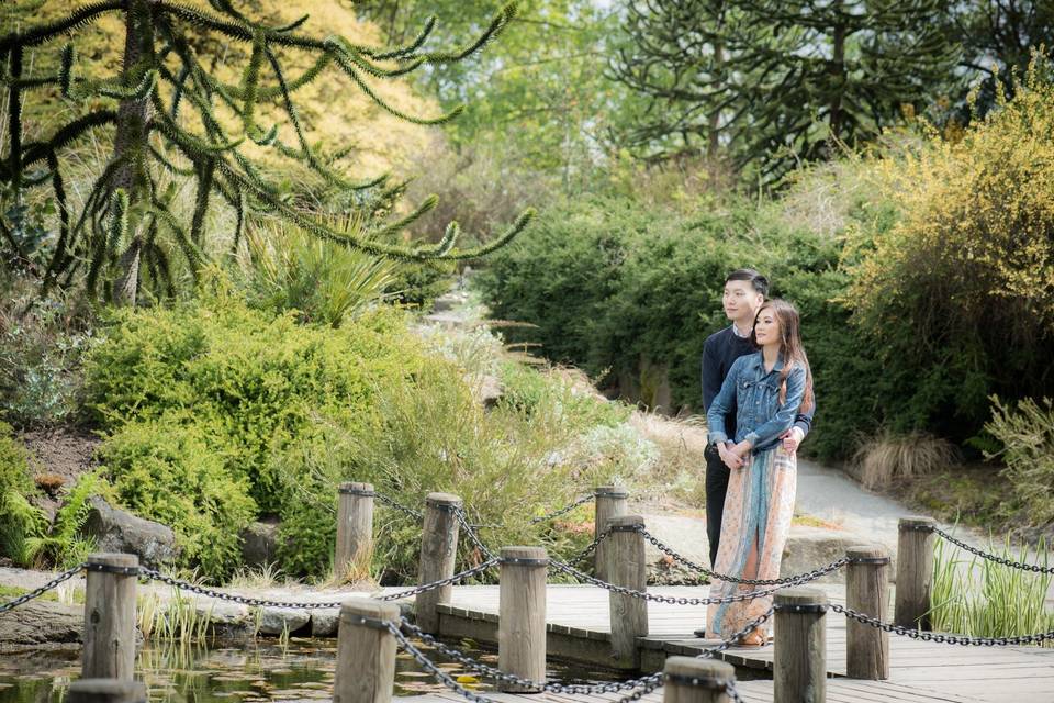 Engagement at VanDusen Garden