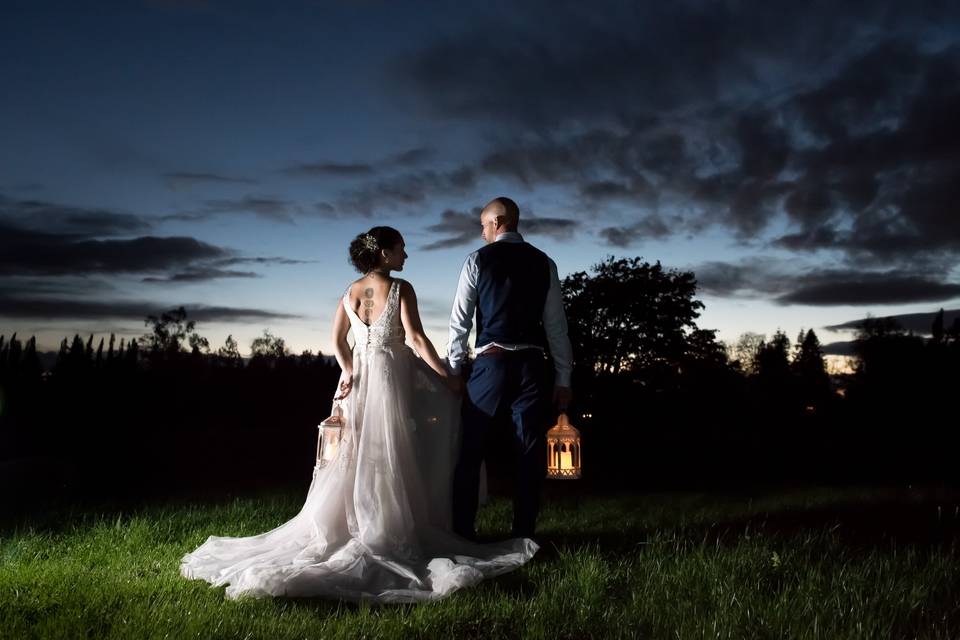 Night Shot at Wedding