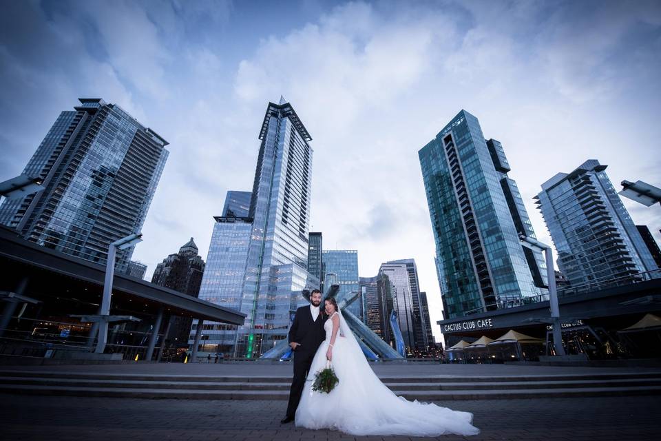 Bride in Stanley Park