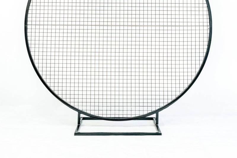 Black Circle Mesh Backdrop