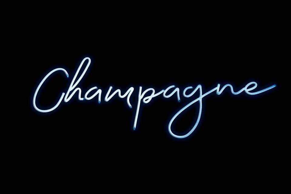 Champagne - Neon Sign