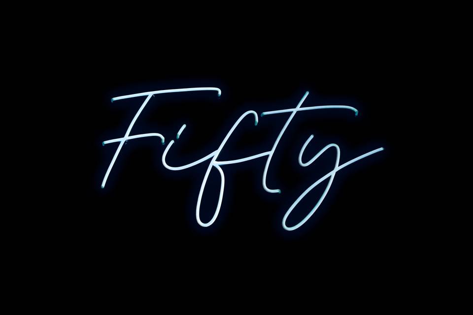 Fifty - Neon Sign