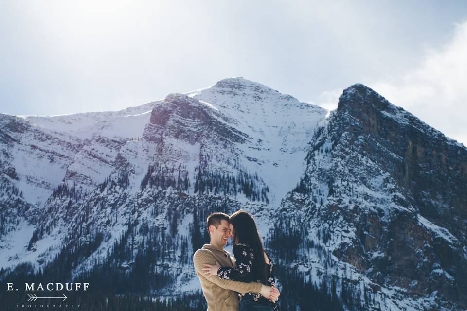 Engagement in Lake Louise, AB