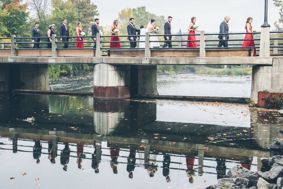 Rainy Manotick Wedding Party