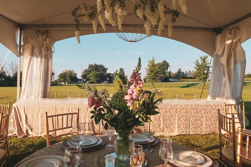 Tent Rental Head Table