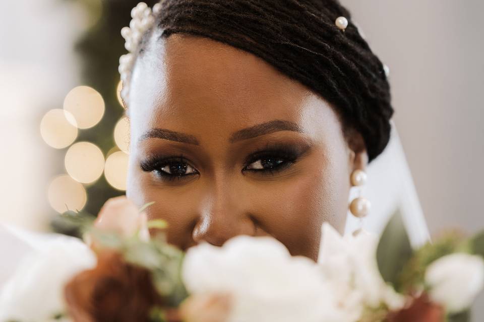 Bokeh Winter Bride