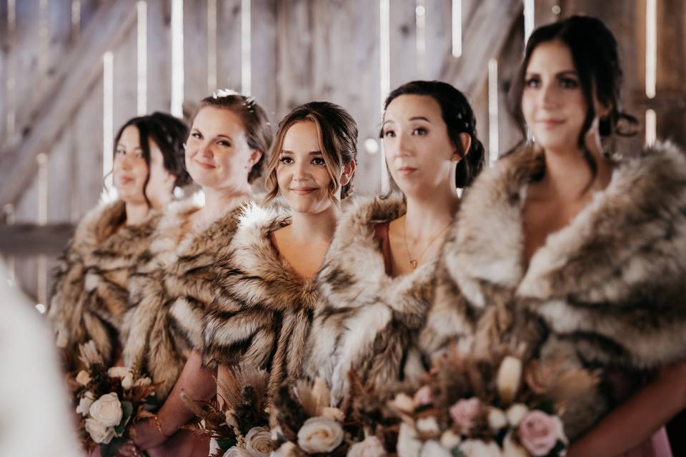 Winter Bridesmaids