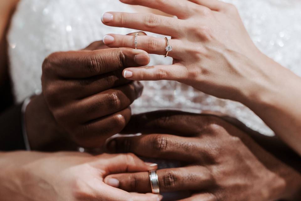 Winter Chapel Wedding Rings