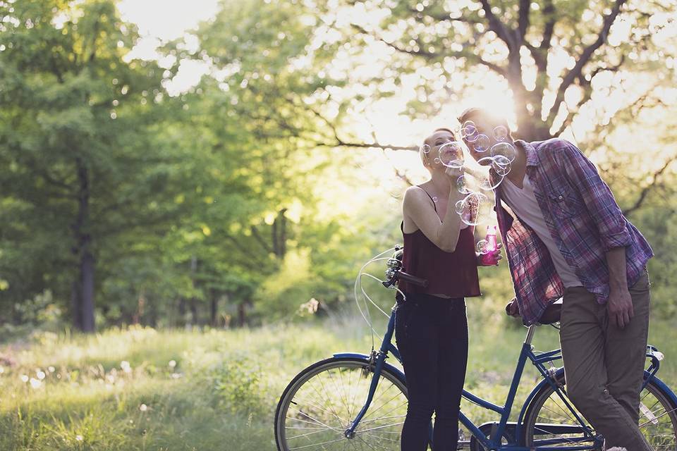 Casual engagement session