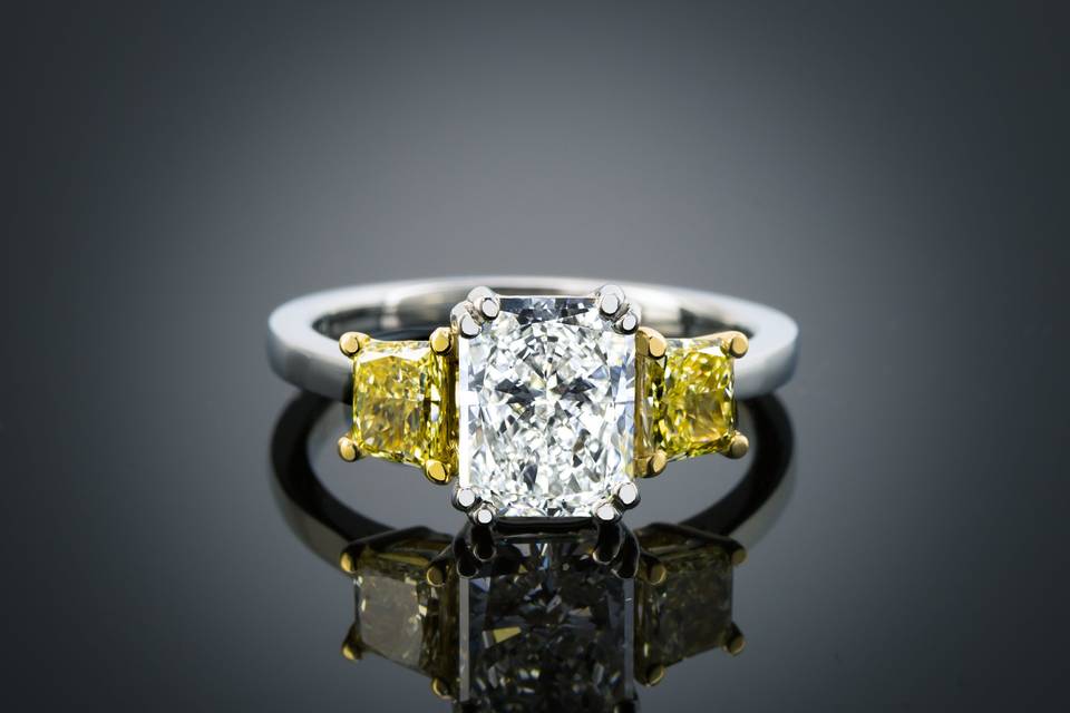 Custom made diamond ring