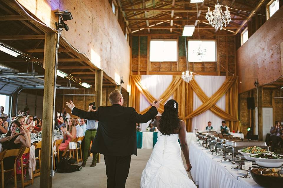 Interior of the barn