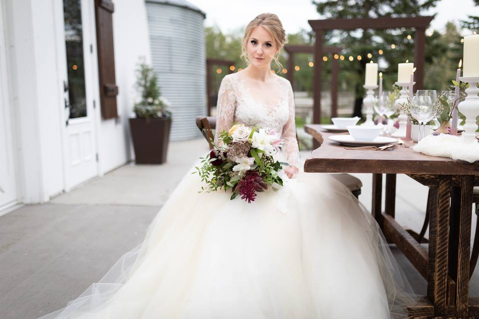 Wooden Head Table