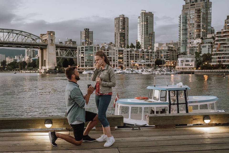 Engagement at Granville Island