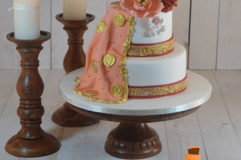 Oriental wedding cake