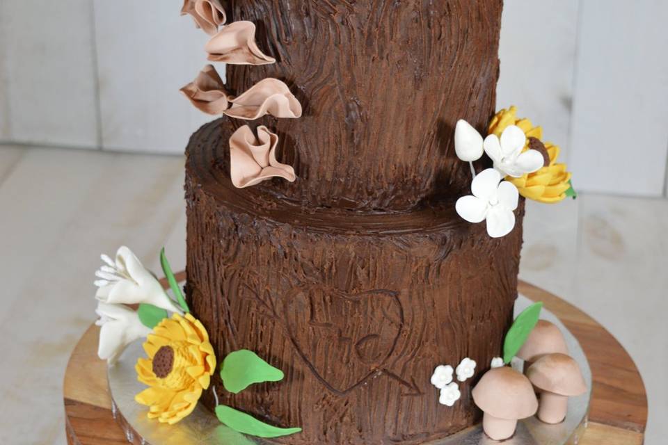 Forest theme cake