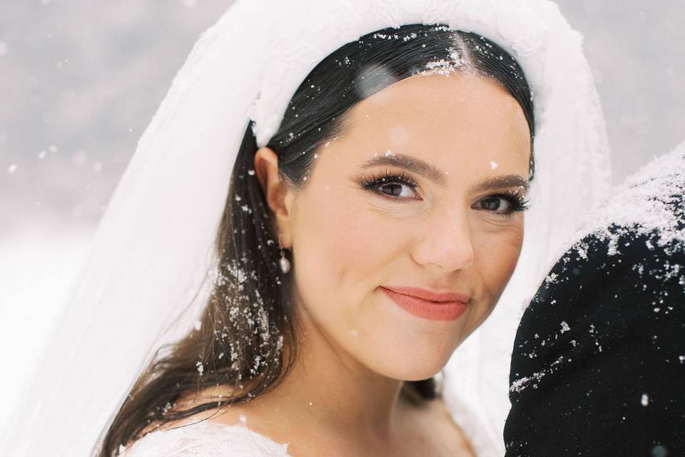 Bridal makeup Whistler