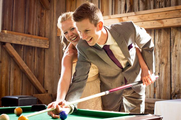 Newly renovated barn wedding