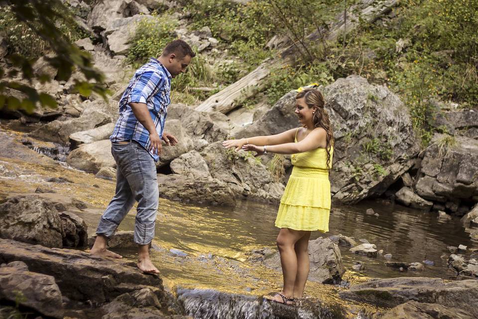 Webster's falls engagement