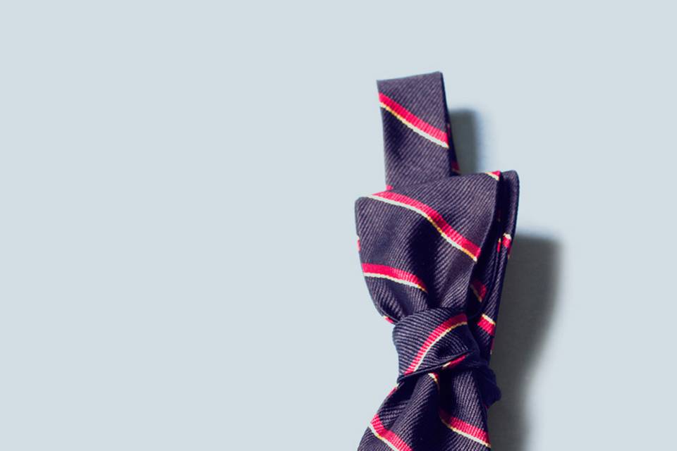 Handmade batwing bow tie