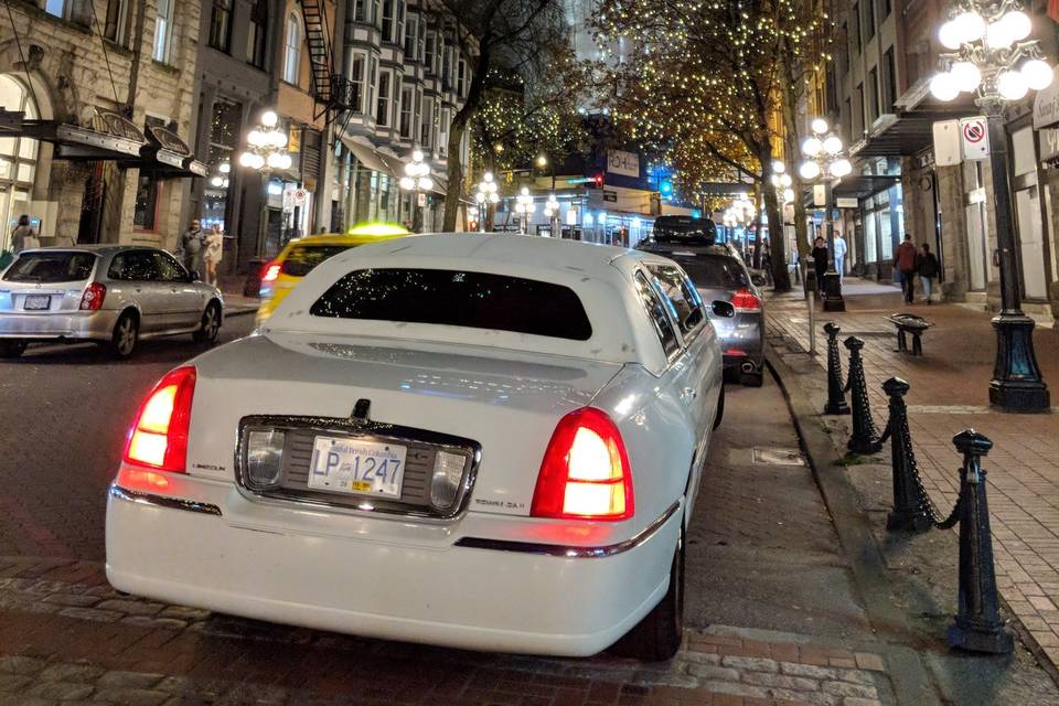 Stretch limo at harbour centre