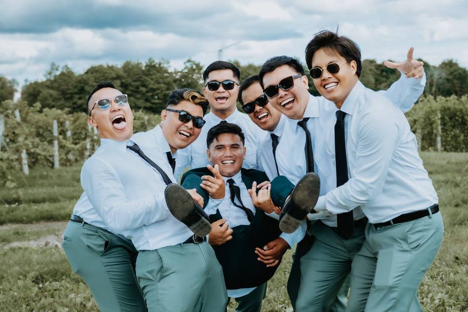 Groom and Groomsmen