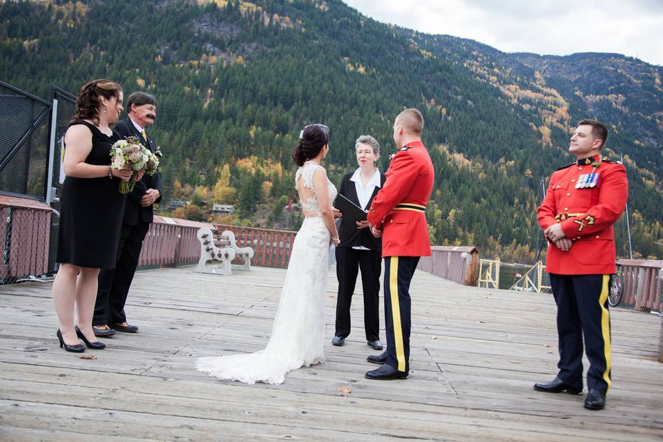 Patio ceremony