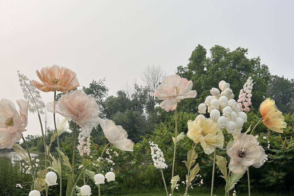 Giant flowers for rent