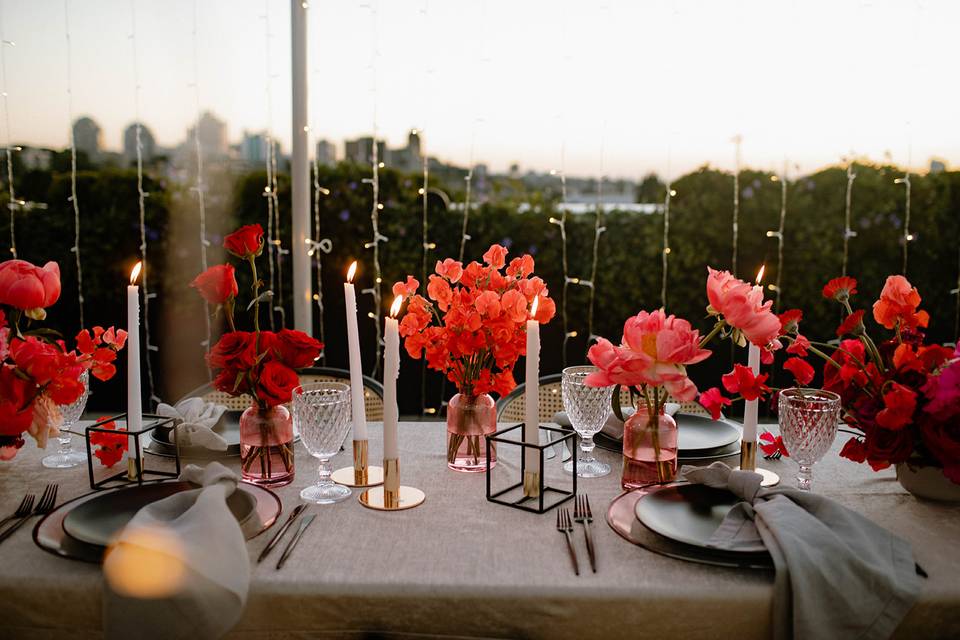 Colourful Modern Tablescape