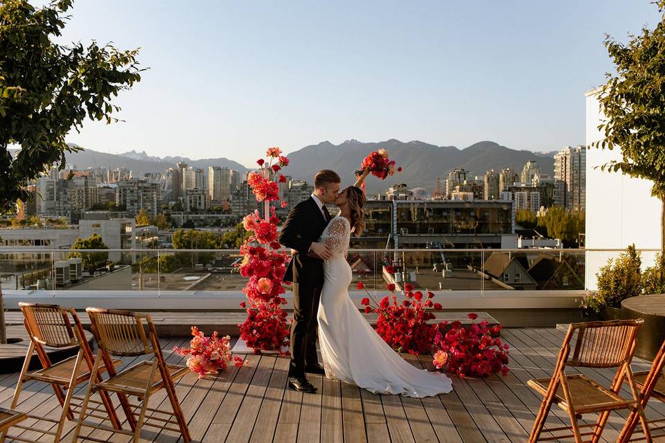 Colourful Downtown Ceremony