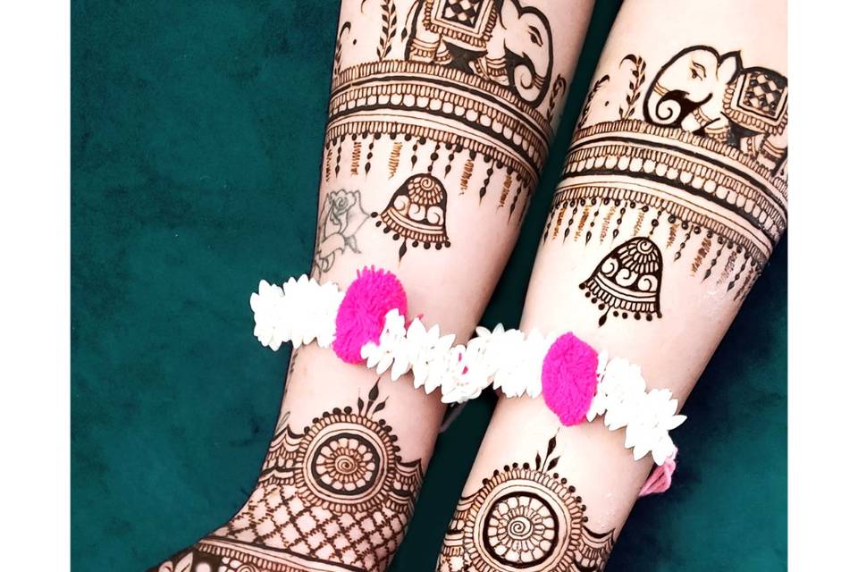 Floral Bridal Henna