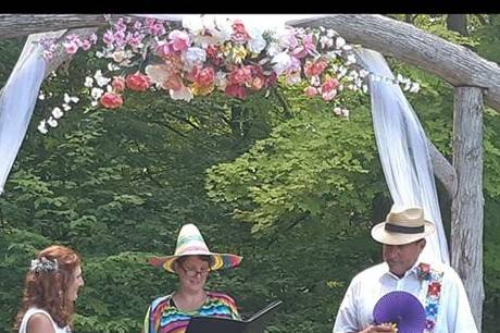 A Mexican-themed wedding