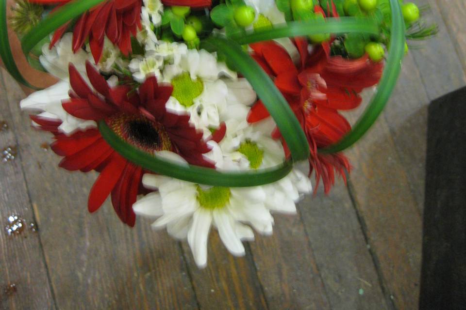 Red gerberas