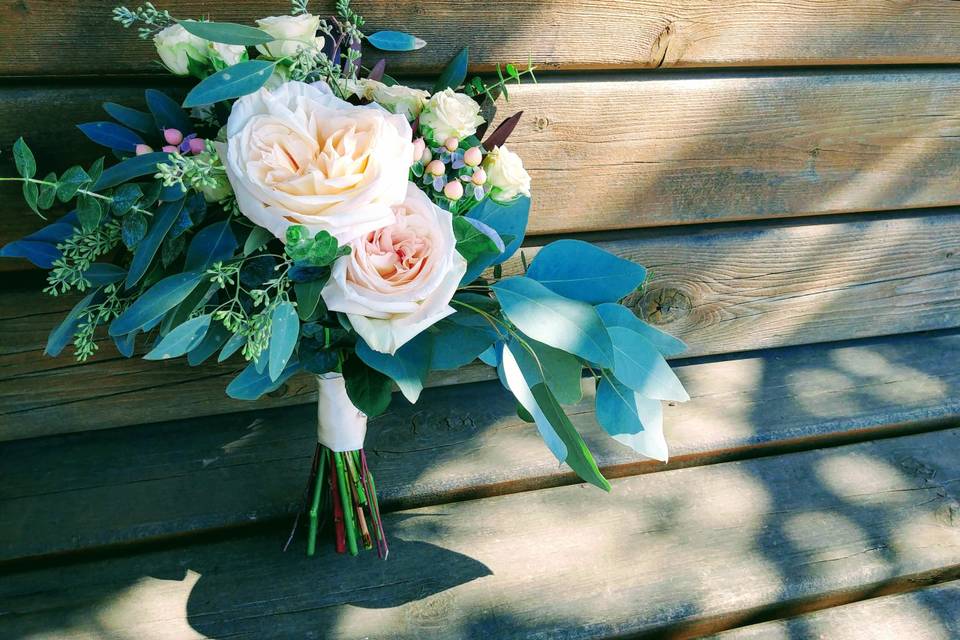 Untidy garden roses