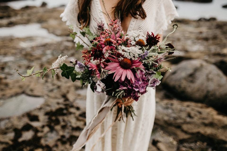 West coast bridal bouquet
