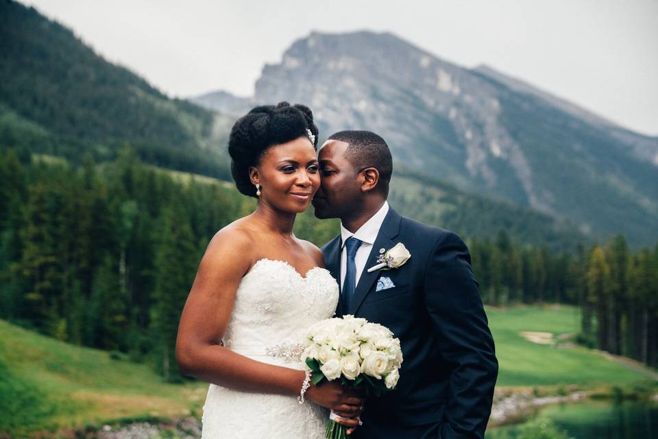 Beautiful mountain wedding