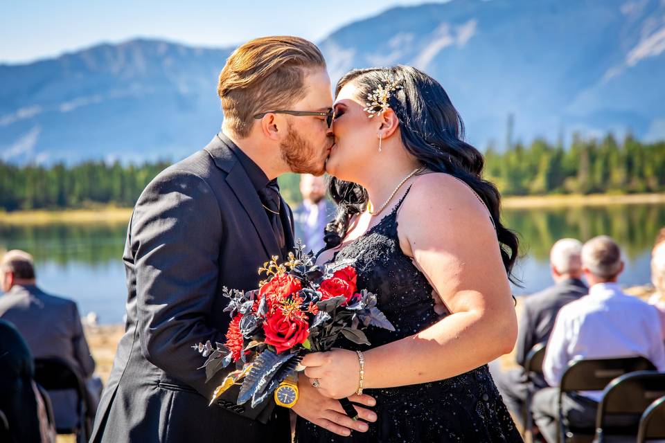 Wedding Day Kiss
