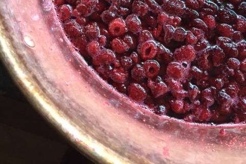 Raspberry rose jam