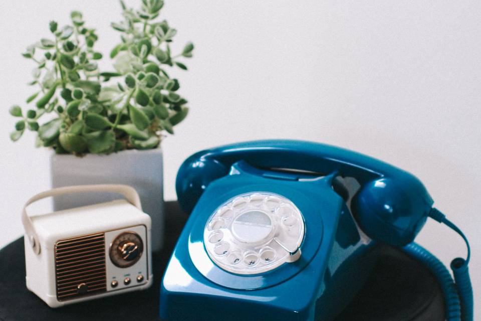 Our Retro blue phone