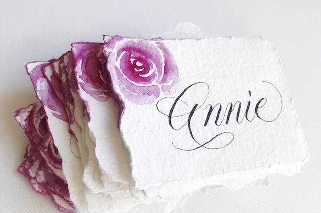 Place Card Calligraphy/Paint