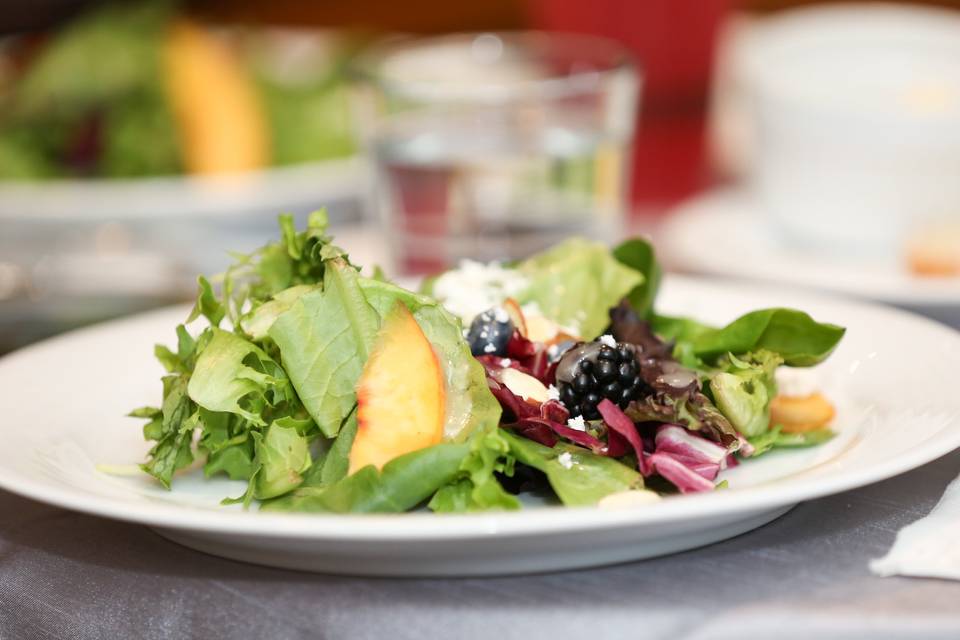 Plated salad